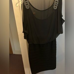 Elegant Black Sheer Dress